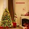 5ft Pre-Lit Snowy Christmas Hinged Tree 11 Flash Modes w/ 250 Multi-Color Lights